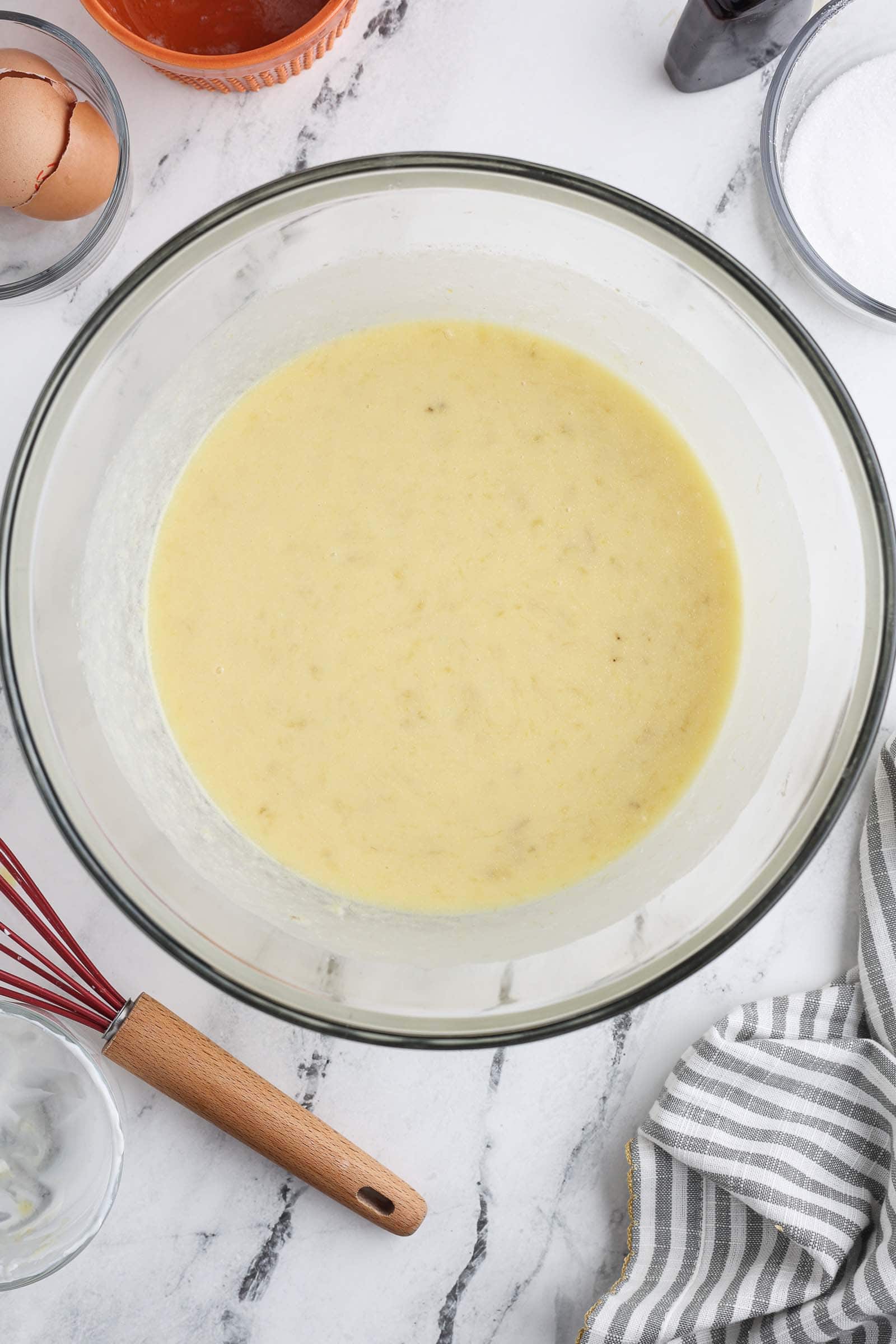 Combine wet ingredients