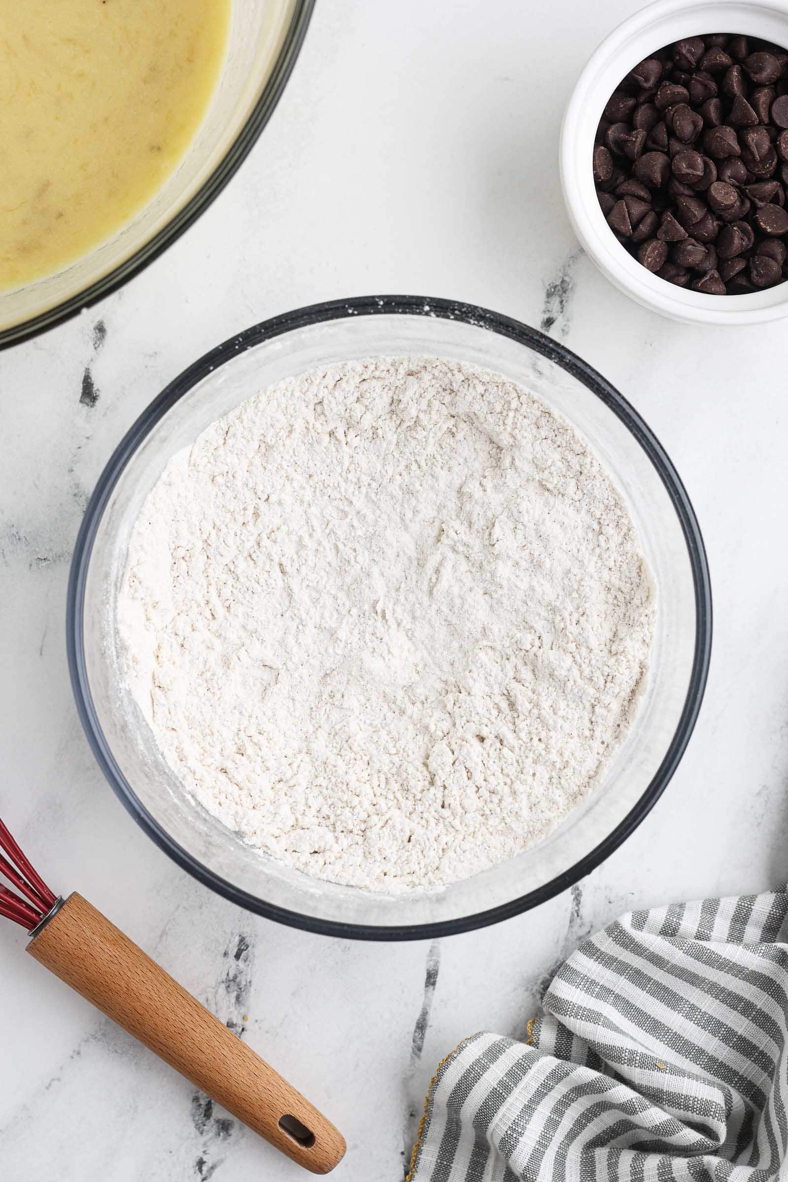 Combine dry ingredients