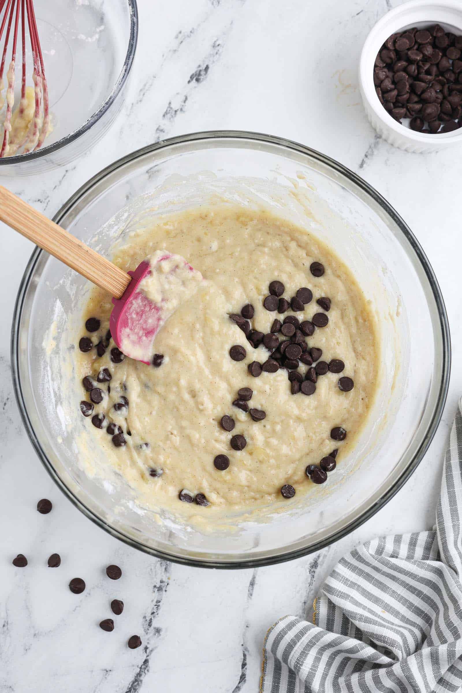 Fold in chocolate chips