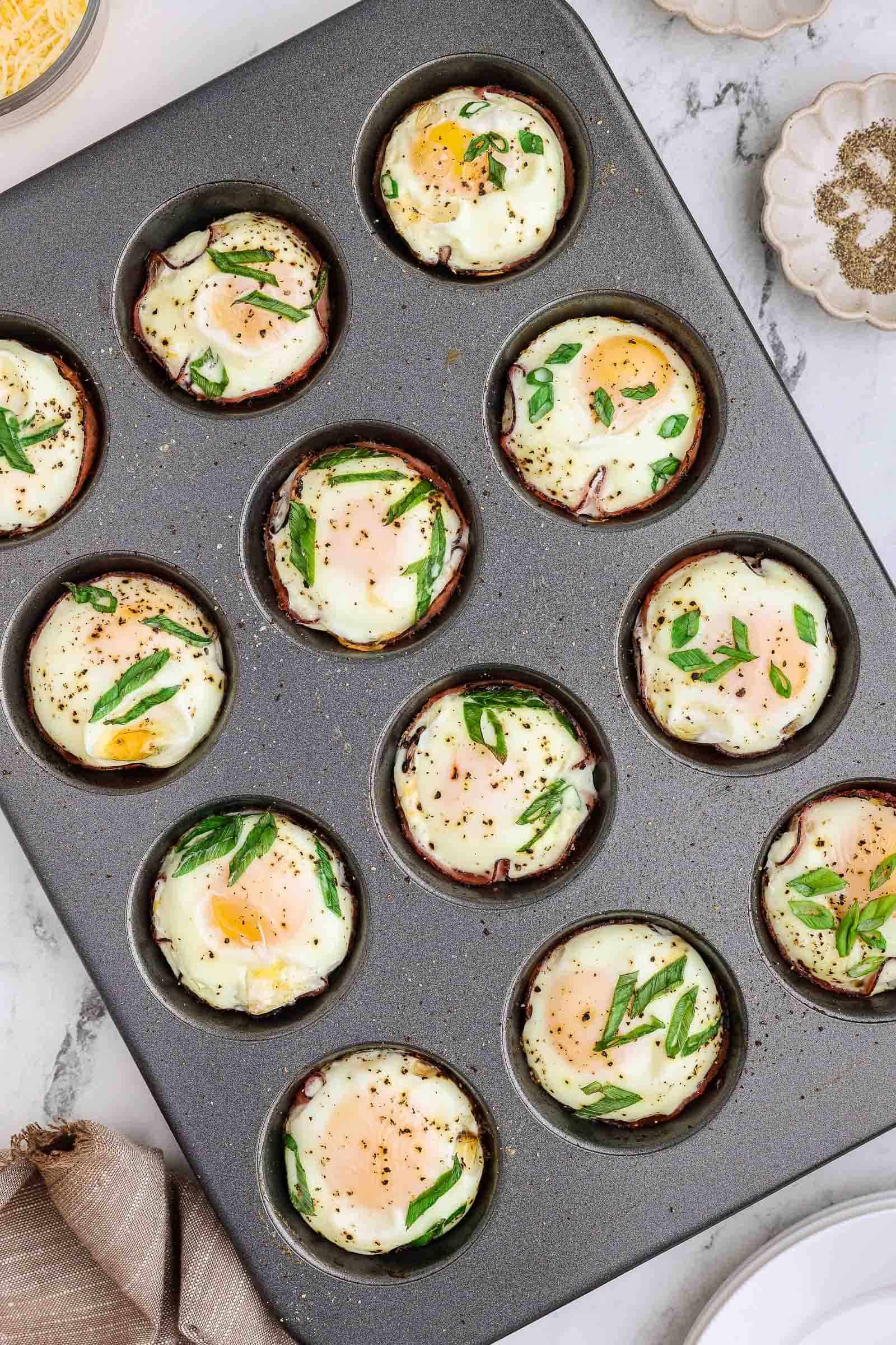 Egg cups fully cooked