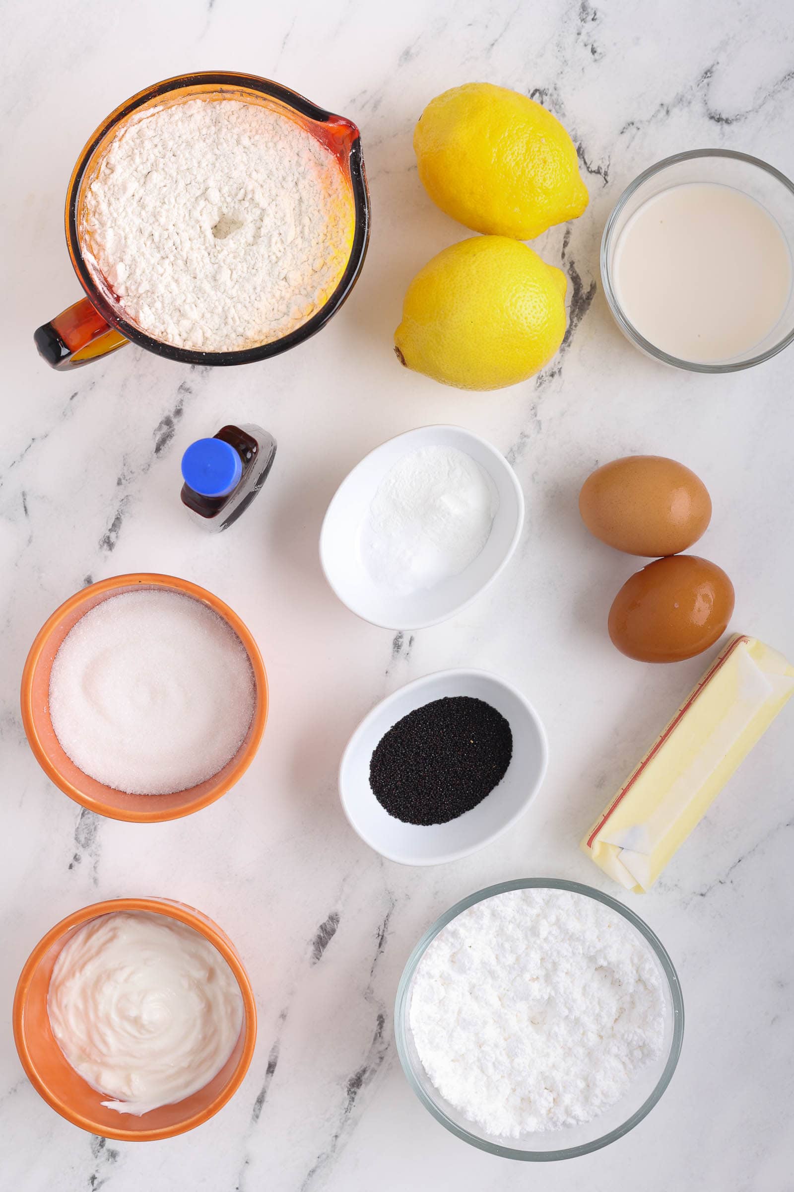 Lemon poppy seed ingredients