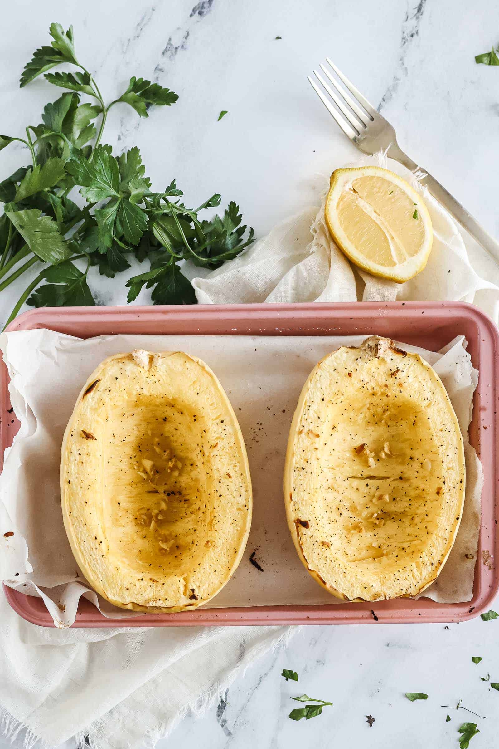 Baked spaghetti squash