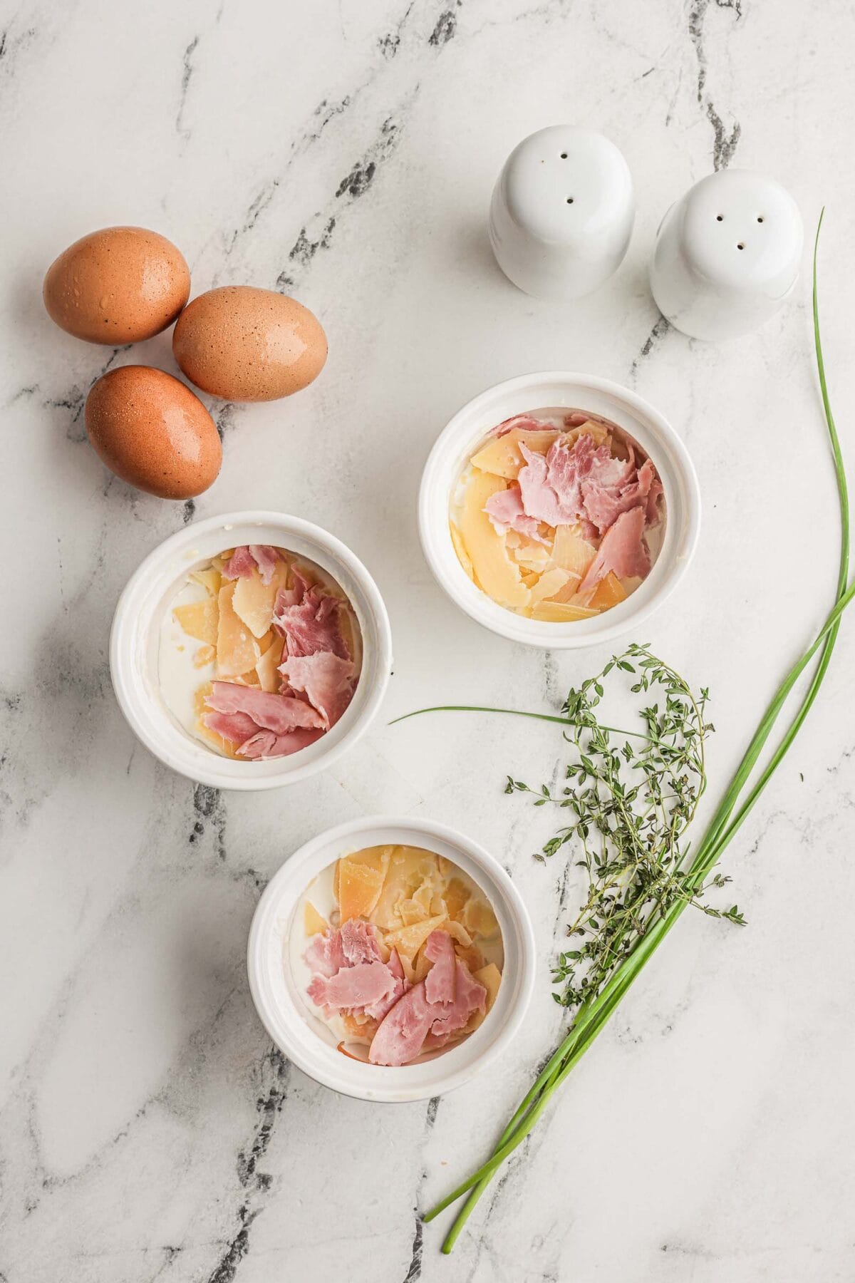 Preparing Eggs en Cocotte